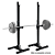 Cavalete Regulável Agachamento Supino Academia  Reforçado Profissional 1m a 1.70m Par Taurofitness - Imagem 2