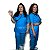 Scrub Pijama Oxford Azul - Imagem 1