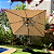 Ombrelone guarda sol lateral 3x3 Monte Carlo base 150 litros - Imagem 10