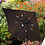 Ombrelone guarda sol lateral 3x3 Monte Carlo base 150 litros Chocolate - Imagem 1