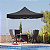 Tenda Gazebo Dobrável Sanfonada Preto - Imagem 2