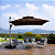 Ombrelone Haste Alumínio Premium Lateral Solar Quadrado Base 150l - Imagem 1