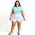 Shorts Saia Plus Size Liso Fitness Suplex Dry - Imagem 1