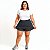 Shorts Saia Plus Size Liso Fitness Suplex Dry - Imagem 3