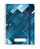 Caderno A5 Florart Abstrato Azul - Imagem 1