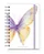 Caderneta A6 Florart Borboleta - Imagem 1