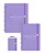 Kit Florart Livro + Caderneta Roxo Liso - Imagem 1