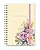 Caderno A5 Florart Bege Floral - Imagem 1