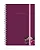 Caderno A5 Florart Roxo Floral - Imagem 1
