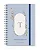 Planner 2026 Florart Alfabeto Floral Azul - Imagem 1
