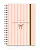 Planner 2026 Florart Listrado Rosa - Imagem 1