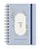 Mini Agenda 2026 Florart Alfabeto Floral Azul - Imagem 1
