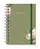 Mini Agenda 2026 Florart Verde Floral - Imagem 1