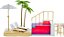 Piscina e Praia Rainbow High | Pacific Coast - Color Change - Imagem 4