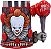 Caneca Colecionável IT Pennywise Nemesis Now 15,5 cm Resina Pintada à Mão com Balões Vermelhos e Copo Inox - Imagem 1