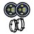 Kit 2 Farol Angel Eye Led + Suporte Jeep Troller Fusca Kombi - Imagem 1