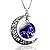 12 constelação colar signos do zodíaco cabochão lua crescente de vidro pinge - Imagem 12