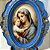 Quadro Colo de Mãe - Azul | 22x17 cm - Imagem 2