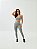 Conjunto Top + Legging SSJ Steel Cinza - Imagem 1