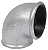 Cotovelo 90° Galvanizado 1'' Polegada Bsp Fêmea - Imagem 2