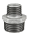 Niple Duplo de Redução 1.1/2 x 1" BSP Galvanizado - Imagem 1