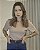 T-Shirt Camila Bege P, M, G e GG - Imagem 1