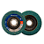 Disco Lixa Flap Curvo 4.1/2 Gr 080 Zircônia Berwanger - Imagem 3