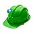 Capacete Segurança Verde Deltaplus - Imagem 1