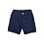 Bermuda Racer Moletom Tingimento Lavanderia Azul Marinho - Imagem 1