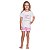 Pijama Beachy Dreams Blusa e Shorts Meia Malha Off White - Imagem 2