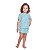Pijama Rainbow Blusa e Shorts Meia Malha Azul - Imagem 2