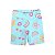 Shorts Ciclista Fit Estampado Cotton Azul - Imagem 1