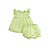 Conjunto Bata Menina Shorts Malha Verde - Imagem 1