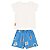 Conjunto Blusa e Short-Saia em Meia Malha Off White - Imagem 2