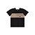 Conjunto Camiseta Malha e Bermuda Moletom Preto - Imagem 3
