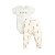 Conjunto Body Estampado Calça Girafinha Off White - Imagem 1