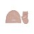 Kit Touca e Luva Suedine Rosê - Imagem 1