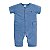 Macacão Longo Malha Anarruga Azul - Imagem 1