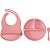 Kit Refeição em Silicone Rosa - Imagem 1