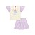 Conjunto Blusa e Saia Sereia Lilás - Imagem 1