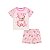 Pijama Blusa e Shorts Ursinho Rosa - Imagem 1