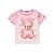 Pijama Blusa e Shorts Ursinho Rosa - Imagem 2