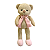 Urso Tricot Rosa Bebê 30cm - Imagem 1