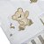 Conjunto 2 Fraldas Bordado Urso Listrado Bege - Imagem 2