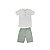 Conjunto Camiseta e Short Nature Off White - Imagem 1