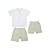 Conjunto Camiseta e Short Sea Foam Bege - Imagem 1
