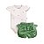 Conjunto Body Limão com Shorts Verde - Imagem 1