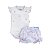 Conjunto Body Manga Curta com Short Voil Morango - Imagem 1