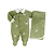 Kit Macacão Longo e Manta Malha Carros Verde - Imagem 1