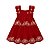 Vestido Alça Cotton Floral Vermelho - Imagem 1